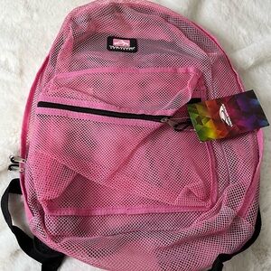 Pink Mesh Backpack
